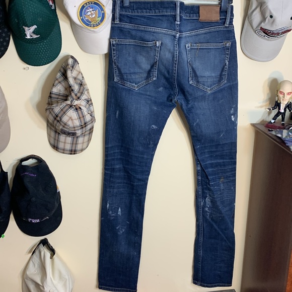 All Saints CUSTOM Distressed / Stained Cigarette fit 30W/30L - Picture 5 of 11